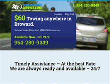 Tablet Screenshot of browardtowingservice.com